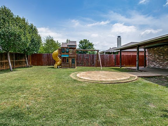 Pool sized backyard