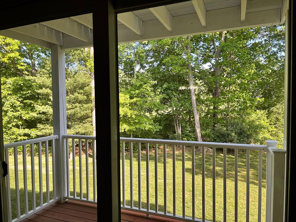 Balcony facing woods