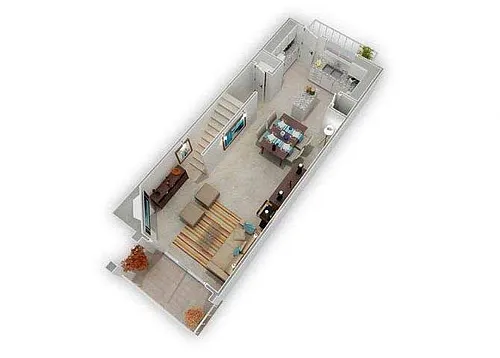 Floor plan Spinnaker Townhome - Standard