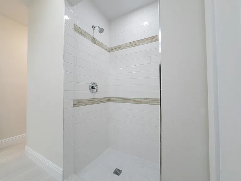 Master shower