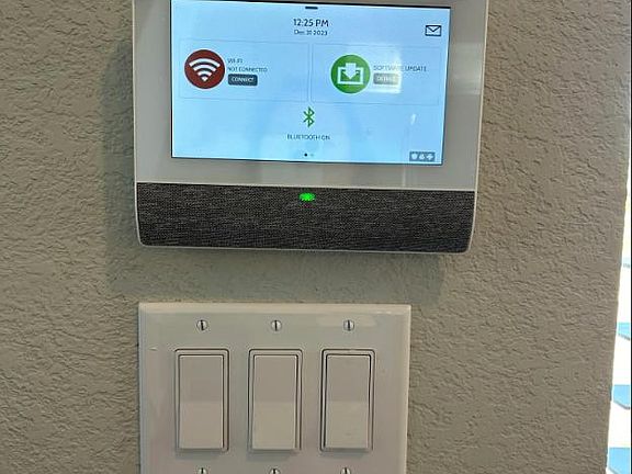 The property is equipped with a security system.