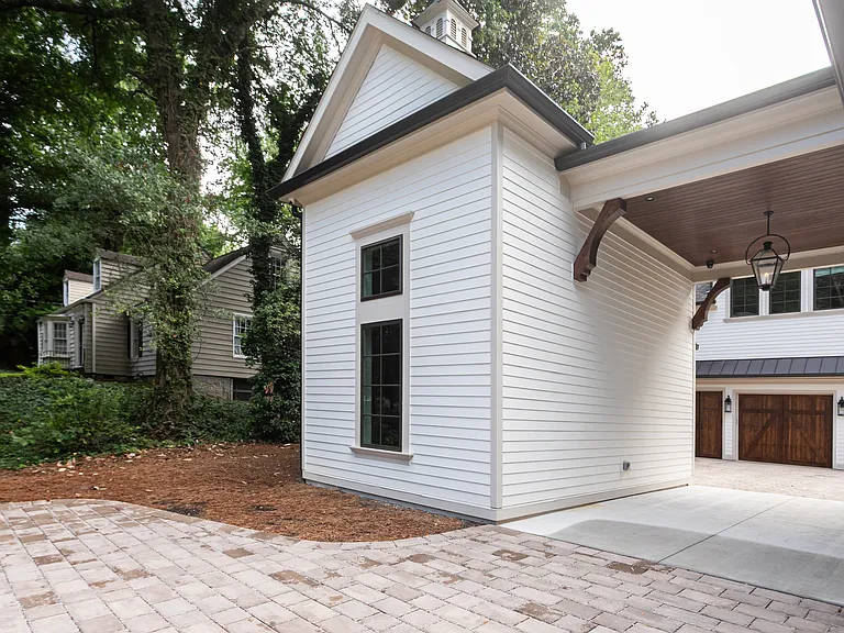 Walkway to carriage house rental unit