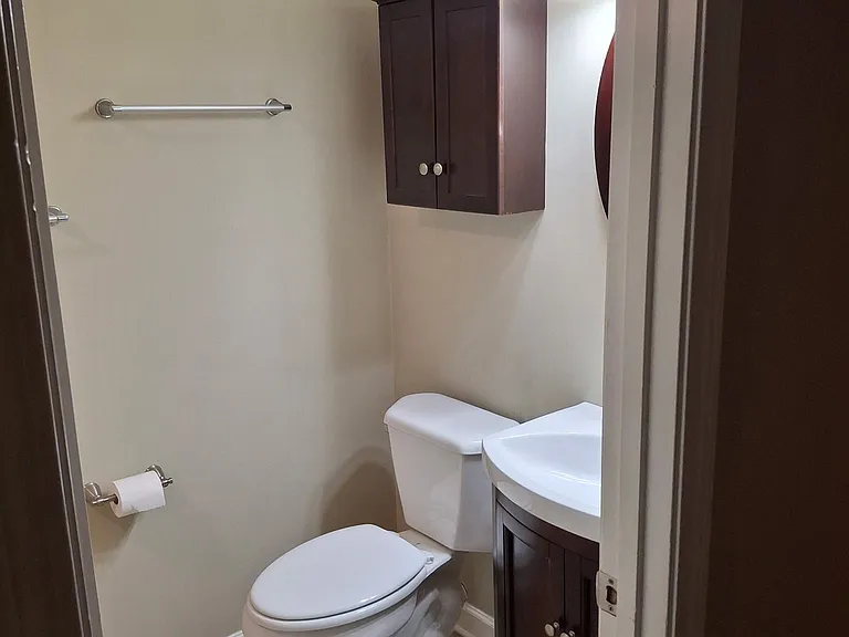 Hall bathroom (Sink, Toilet, shower)