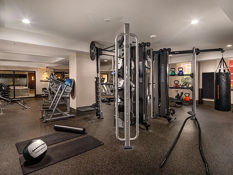 Expansive 24-hour fitness center