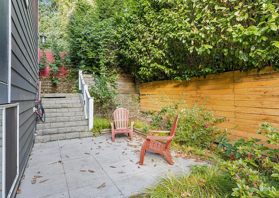 Private backyard