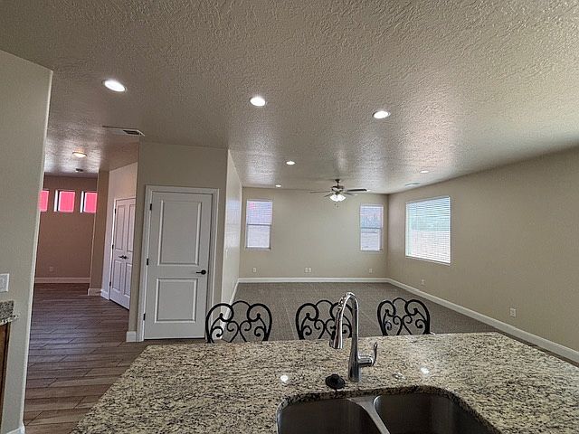 Kitchen into family room