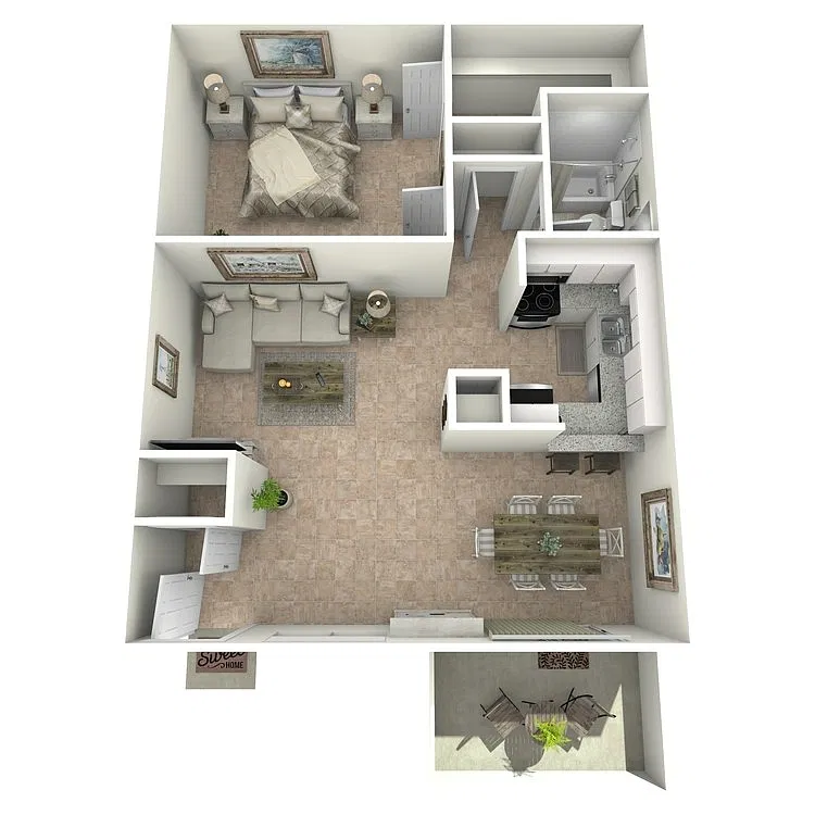 Floor plan 1X1