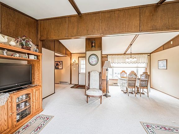 Living room and formal dining area