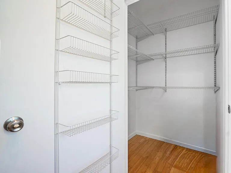Front closet by door.