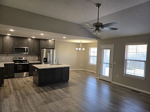 Living room kitchen area