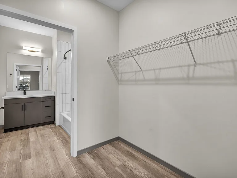 Spacious closet space