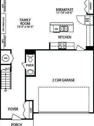 Elevation B - 1st Floor