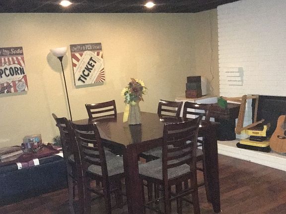 Basement living area w/FP