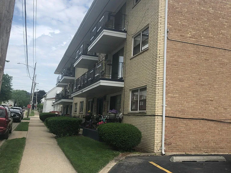 front of building
