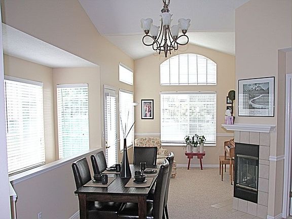 Open dining and living