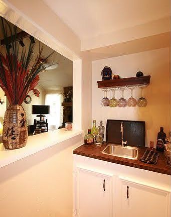 Wet bar for entertaining