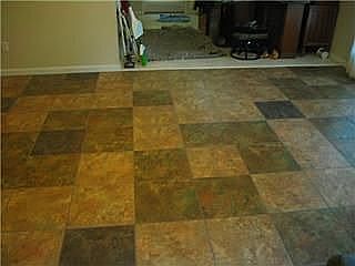 Tile, main floors