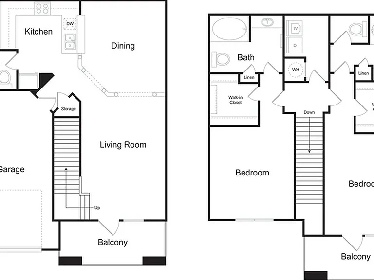 The Ashford Townhome 2 bedroom 2 bathroom with attached garage 1868 sq ft apartment home at The Kendrick located in Atlanta, GA 30324 The Ashford Townhome 2 bedroom 2 bathroom with attached garage 1868 sq ft apartment home at The Kendrick located in Atlan
