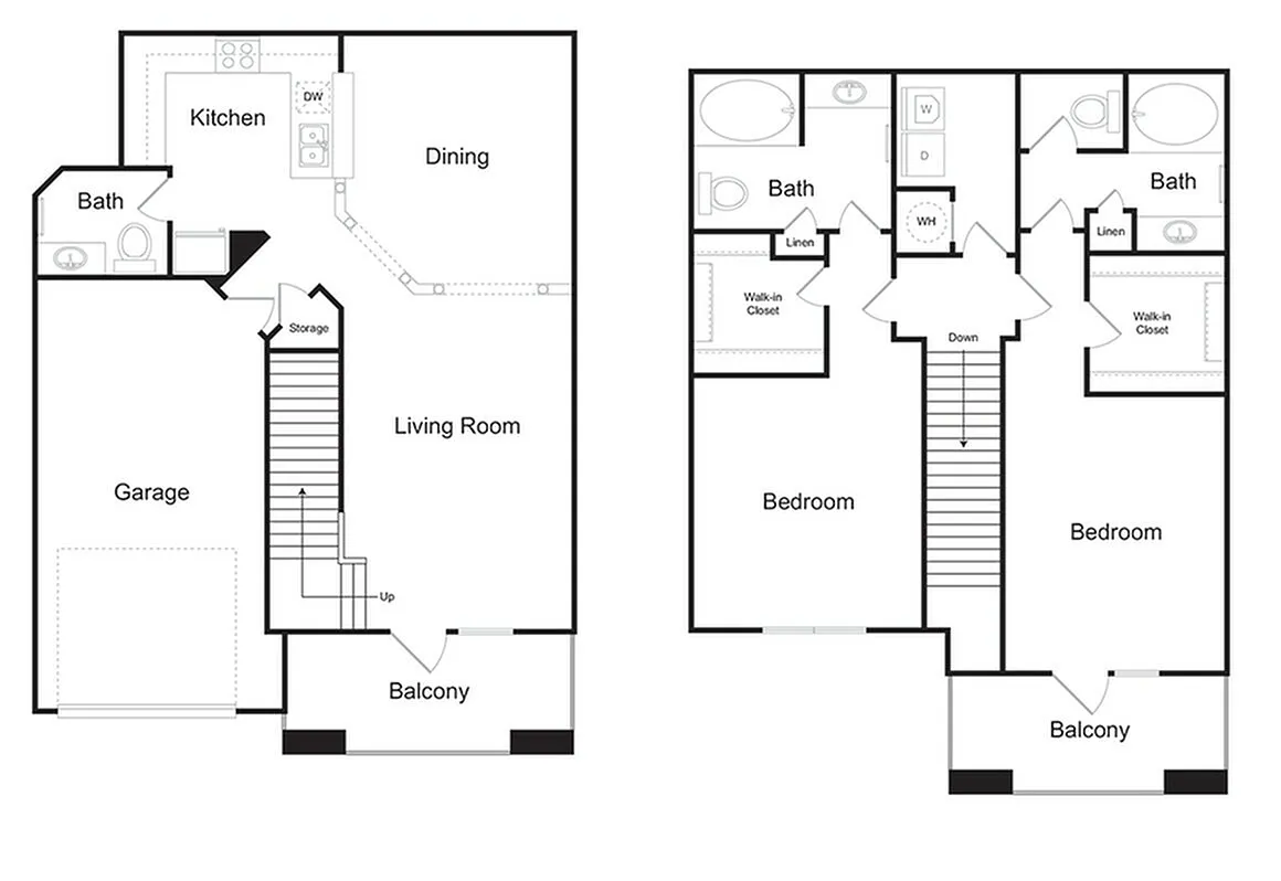 Floor plan The Ashford Townhome