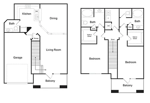 Floor plan The Ashford Townhome