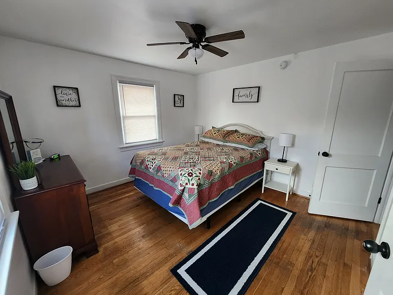 Master bedroom with queen bed