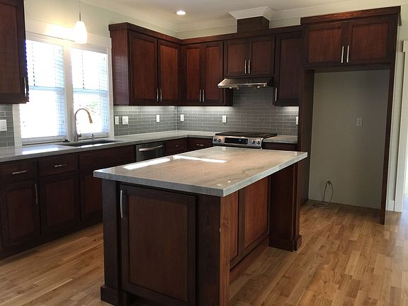 Stone counters with designer accents