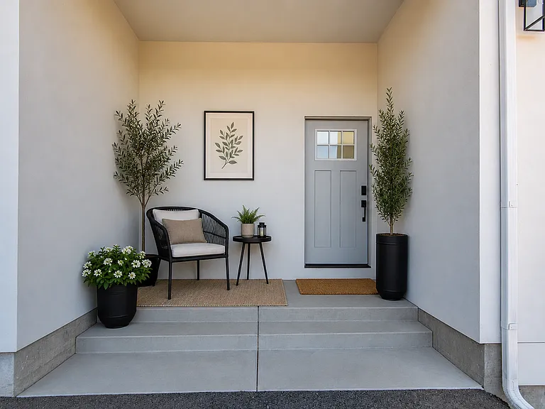 Entry features smart lock and ring door bell