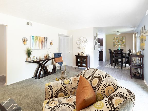 2 Bedroom Living Room Floorplan at The Addison on Main Apartments