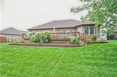 Back of home - easy landscaping and wonderful deck!!
