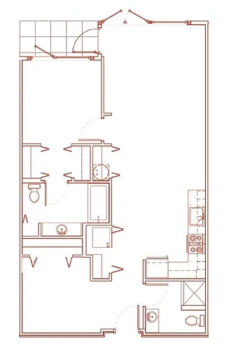 Floor plan 1x2 C Den