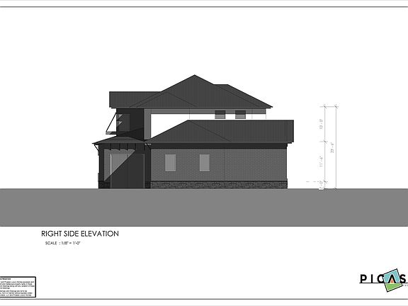 Rendered Right Side Elevation