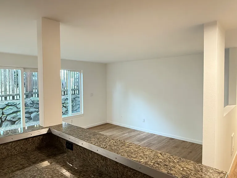 View from kitchen
