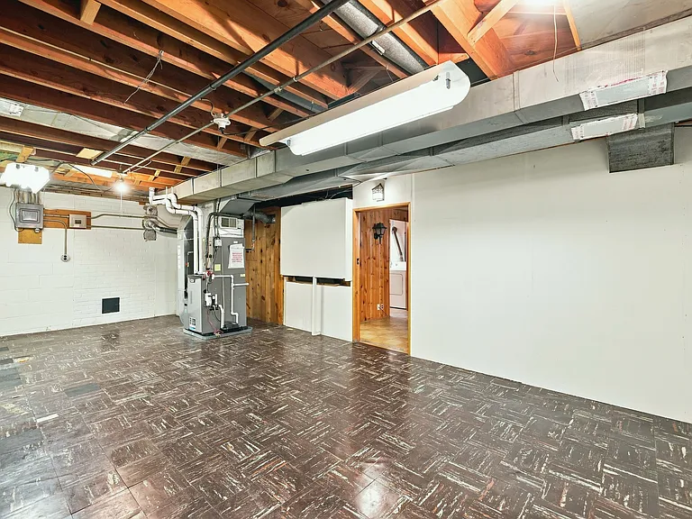 Basement storage room, view from opposite side.