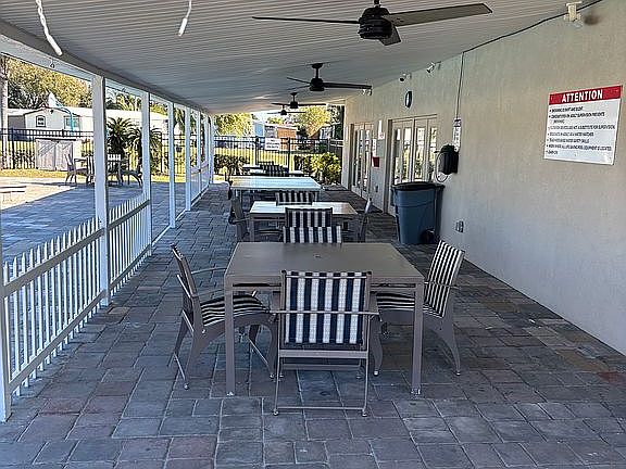 Covered tables and pingpong