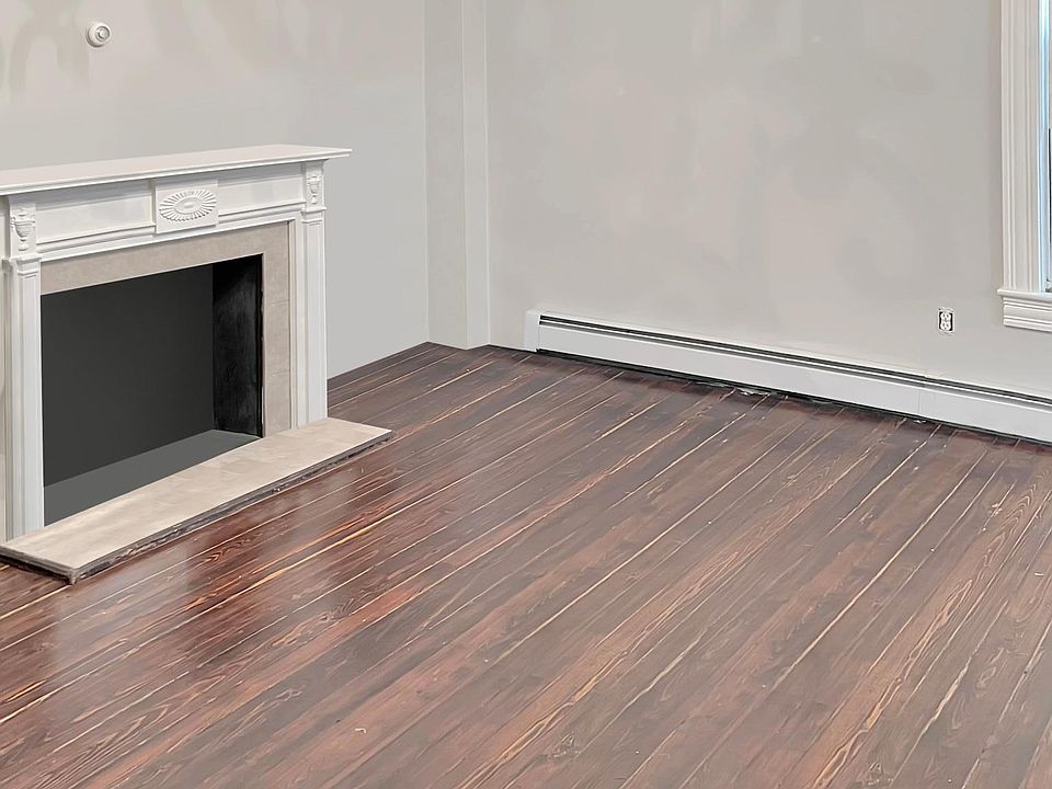 Living room with fire place