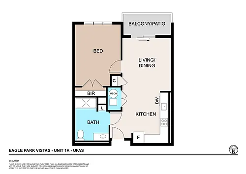 Floor plan 1 bedroom