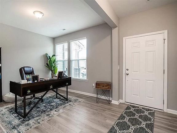 Front door and office nook