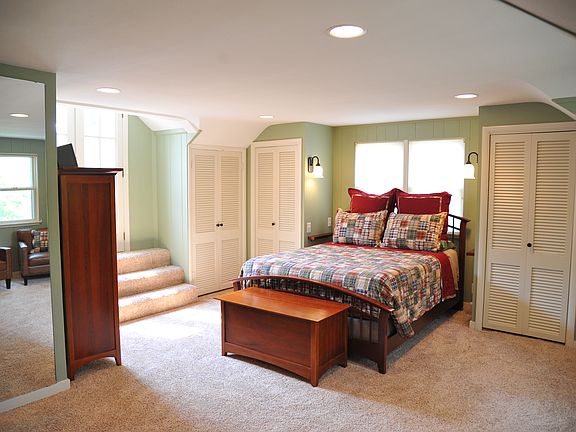 Master with New Tiled Bath