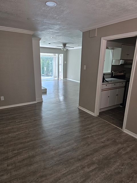View from dining room to living room