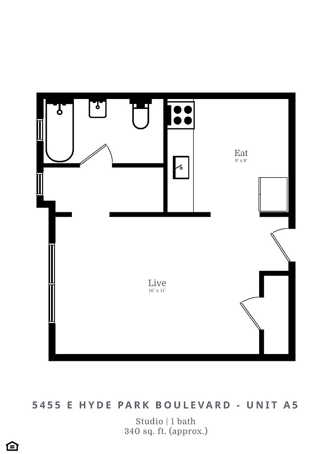 Floor plan Studio (A5)