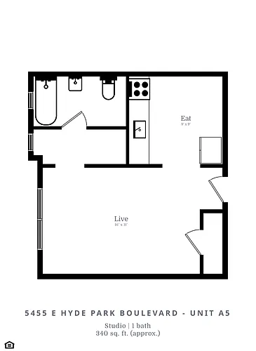 Floor plan Studio (A5)