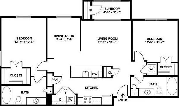 B5 Floorplan W Dimensions B5 Floorplan W Dimensions