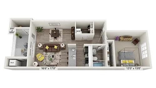 Floor plan South - 1A