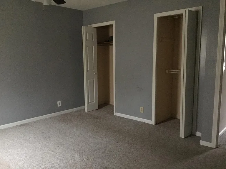 Master bedroom with 2 closets