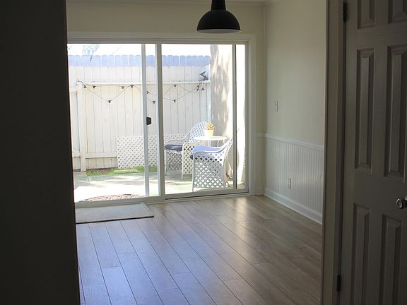 Dining area out to patio
