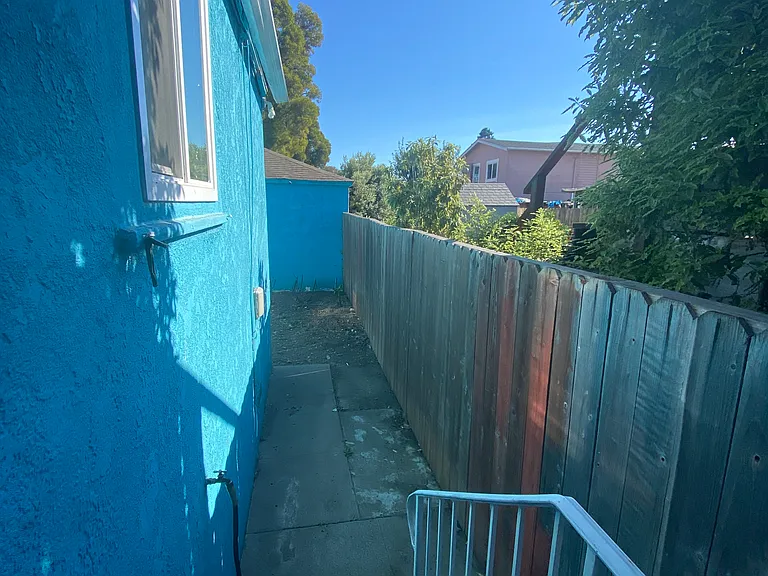 Private porch area