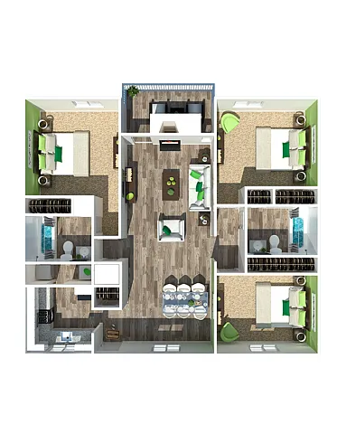 Floor plan 3 Bedroom