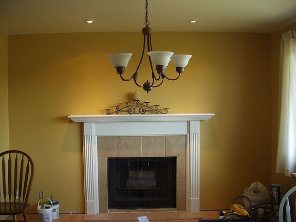 Fireplace in Dining Room
