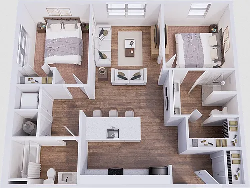 Floor plan 2X2 F