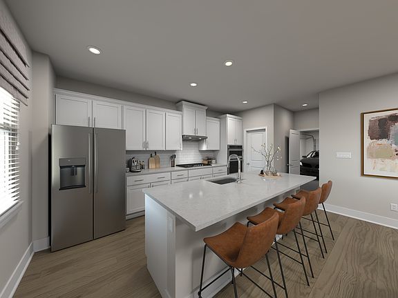 Kitchen in the Townsend floorplan at Meritage Homes.